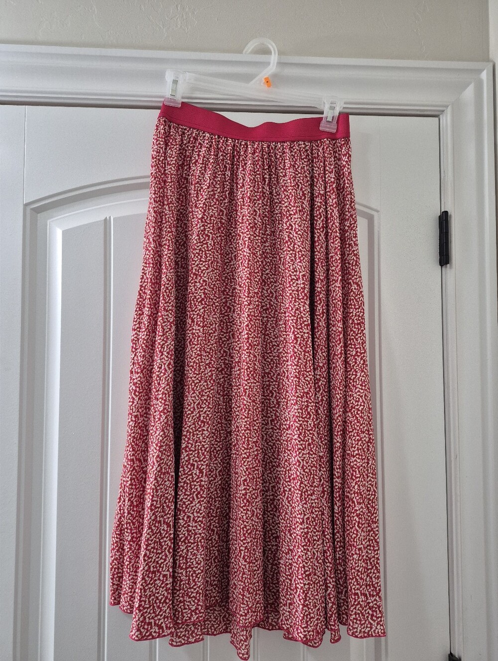 Vince Camuto Pink Printed Maxi Skirt